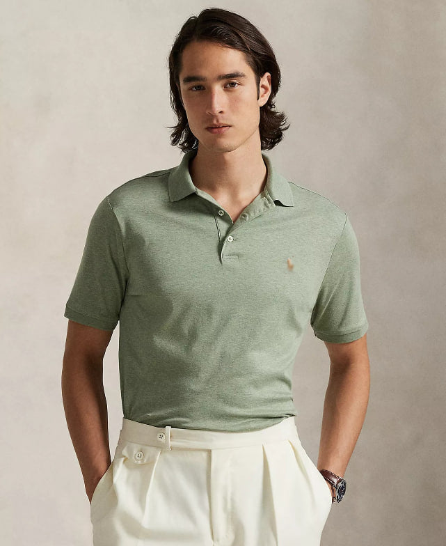 Men's Classic Fit Soft Cotton Polo Shirt