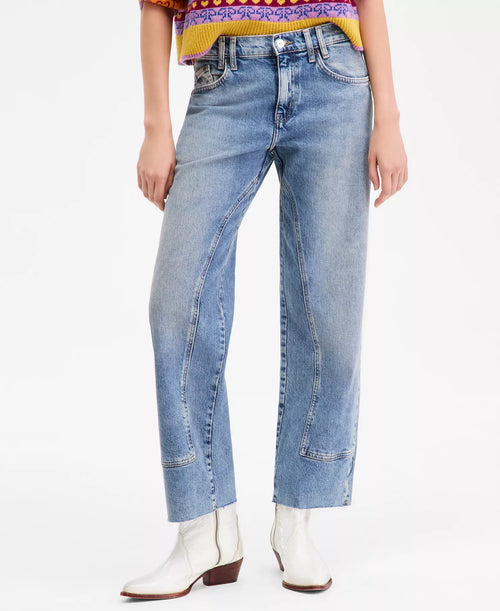Women's Mid-Rise Straight-Leg Jeans