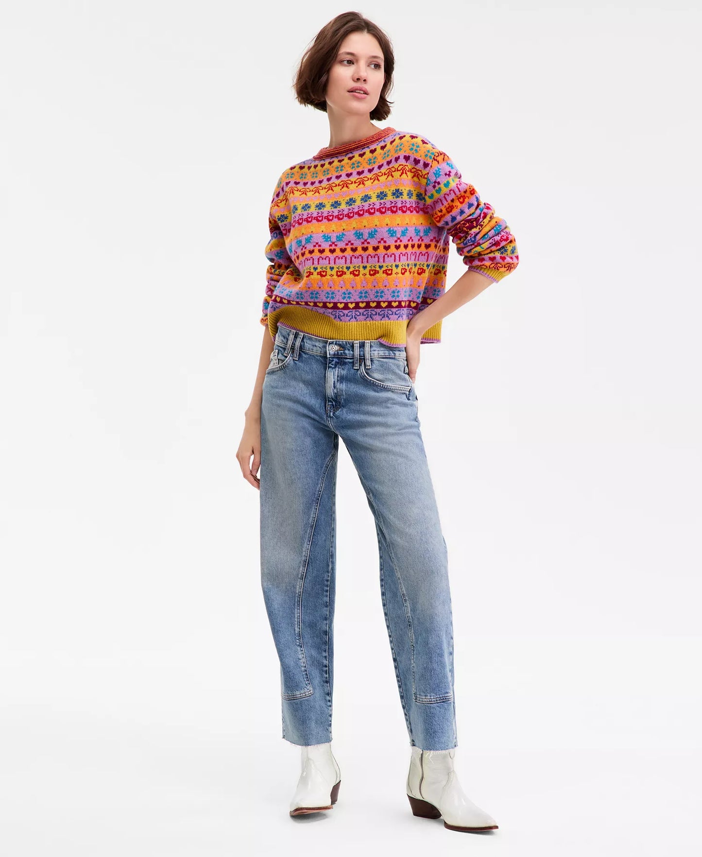 Women's Mid-Rise Straight-Leg Jeans