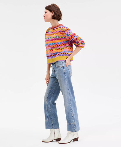 Women's Mid-Rise Straight-Leg Jeans