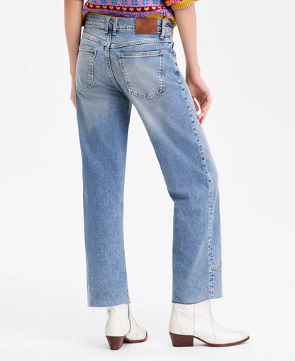 Women's Mid-Rise Straight-Leg Jeans