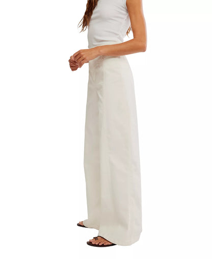 Women's Front-Seam Wide-Leg Jeans