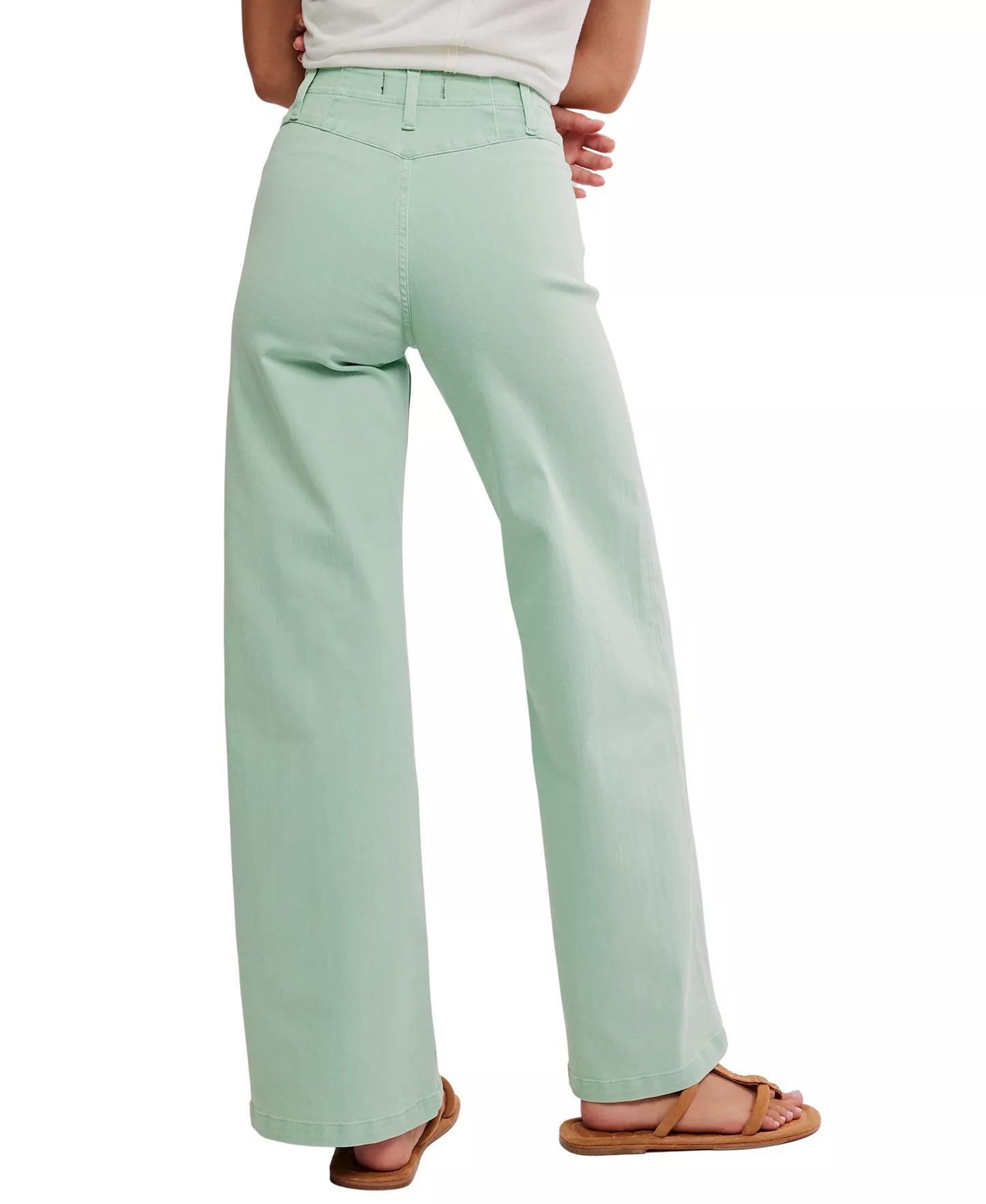 Women's Front-Seam Wide-Leg Jeans
