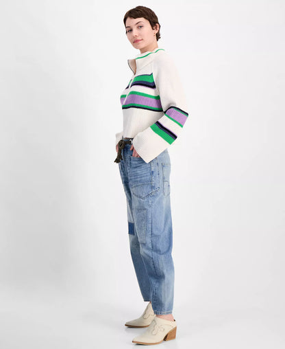 Women's Cotton Low-Slung Barrel Jeans
